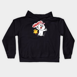 brown and cony Kids Hoodie